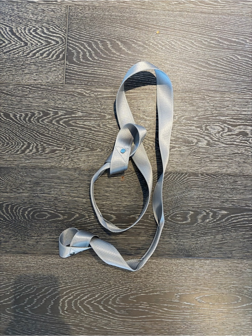 Light Gray Webbing Strap with Snap Closure
